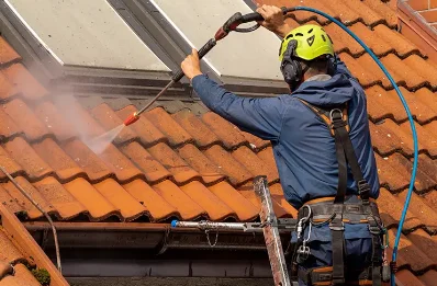 Démoussage et hydrofuge de toiture à Ligné